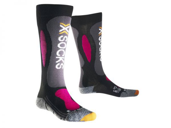 Skarpety X-Socks Ski Carving Silver Lady Black Violet B117 2018 najtaniej
