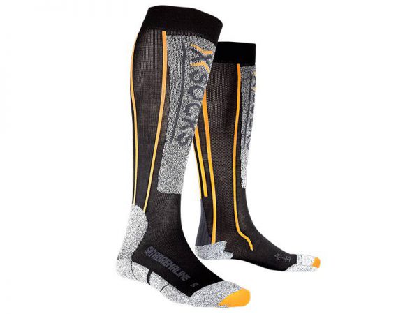 Skarpety X-Socks Ski Silver Adrenaline Black Orange B078 2019 najtaniej